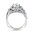Valina Diamond Split Shank Engagement Ring Mounting 14K White Gold (1.04 ctw)