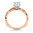Valina Diamond Engagement Ring Mounting in 14K Rose Gold (.13 ctw)