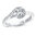 Valina Diamond Engagement Ring Mounting .13 ctw sides, .50c Center