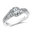 Valina Diamond Engagement Ring Mounting in 14k White Gold (.33 ctw)