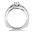 Valina Diamond Engagement Ring Mounting in 14k White Gold (.33 ctw)