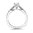 Valina Diamond Engagement Ring Mounting in 14K White Gold (.30 ctw)