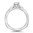 Valina Diamond Engagement Ring Mounting in 14K White Gold (.27 ctw)