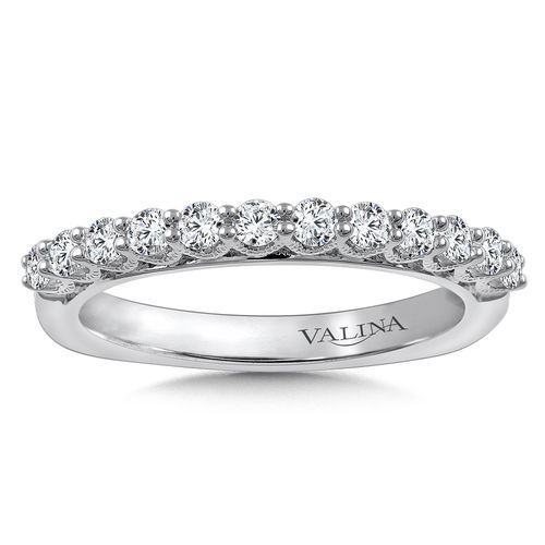 Valina Stackable Wedding Band in 14K White Gold (.47 ctw)