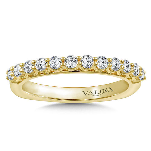 Valina Stackable Wedding Band in 14K Yellow Gold (.47 ctw)