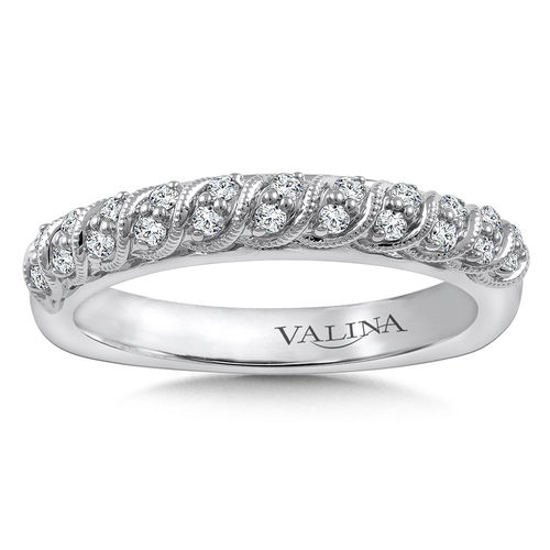 Valina Stackable Wedding Band in 14K White Gold (.20 ctw)