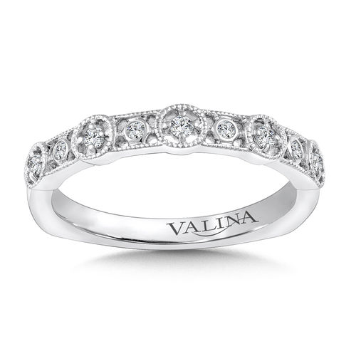Valina Stackable Wedding Band in 14K Gold (.11 ctw)