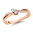 Valina Two-Stone Diamond Engagement Ring Mounting 14K Rose Gold (.16 ctw)
