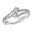 Valina Two-Stone Diamond Engagement Ring Mounting in 14K White Gold (.46 ctw)