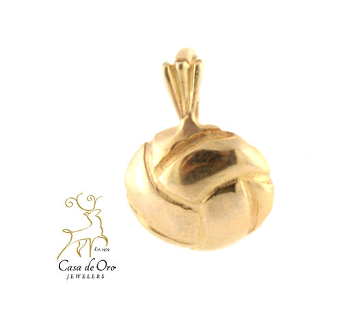 Gold Volleyball Charm 14K