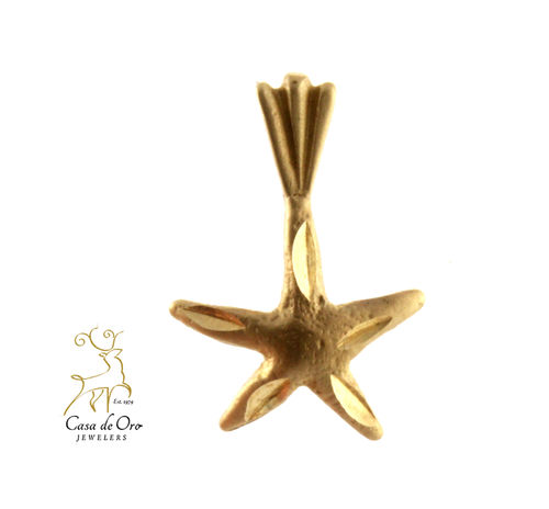 Gold Starfish Charm 14K