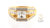 Cubic Zirconia Ring 14K Yellow
