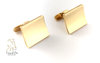 Gold Square Cuff Links 14K Yellow