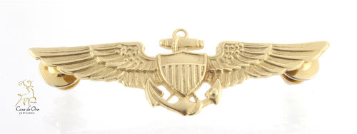 Gold Naval Aviator Wings 14KY