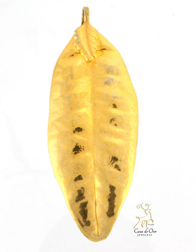 Gold Plated Leaf Pendant