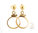 1/20 Panda Earring Bezels 14K Yellow