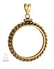 Gold Filled Rope Coin Bezel