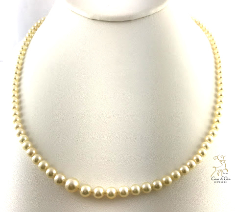 Saltwater Pearl Necklace 14KY